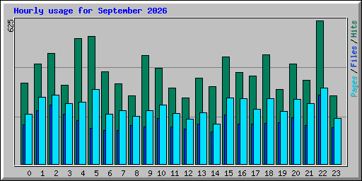 Hourly usage for September 2026